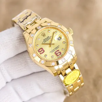 Rolex 904L Stainless Steel 34mm Diamond Ladies Watch, Women s Mechanical Watch Replica ROLEX Ladies Watches