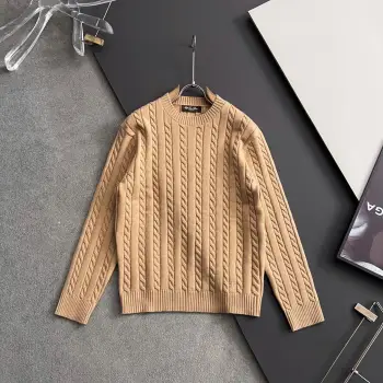 LP Autumn/Winter New Unisex High Gauge Knit Wool Cardigan Sweater Replica Loro Piana Knitwear and Sweaters