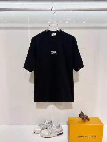 High-quality 320gsm crew neck short sleeve T-shirt Replica Dior Tshirts and Polos