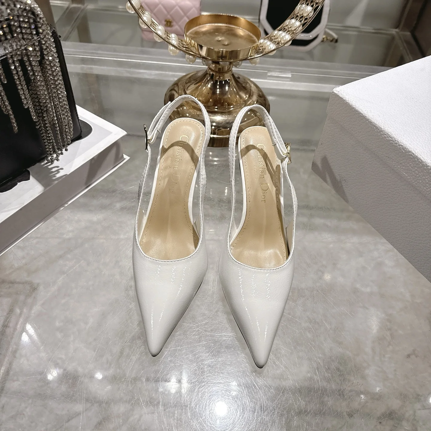 迪奥 2026春夏新款尖头玛丽珍高跟鞋