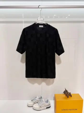 High-quality 320gsm crew neck short sleeve T-shirt Replica Loewe Tshirts and Polos