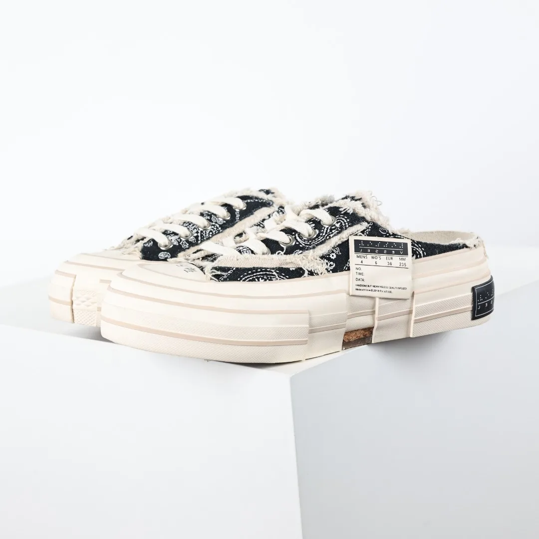 xVESSEL xVESSEL G.O.P. Low Fully Vulcanized Distressed Shoes Slides