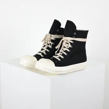 Watermelon Head Canvas High-Top Boots Replica Rick Owens Mens Sneakers