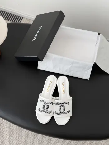 26C新款网纱拖鞋 高仿香奈儿女士凉鞋/拖鞋