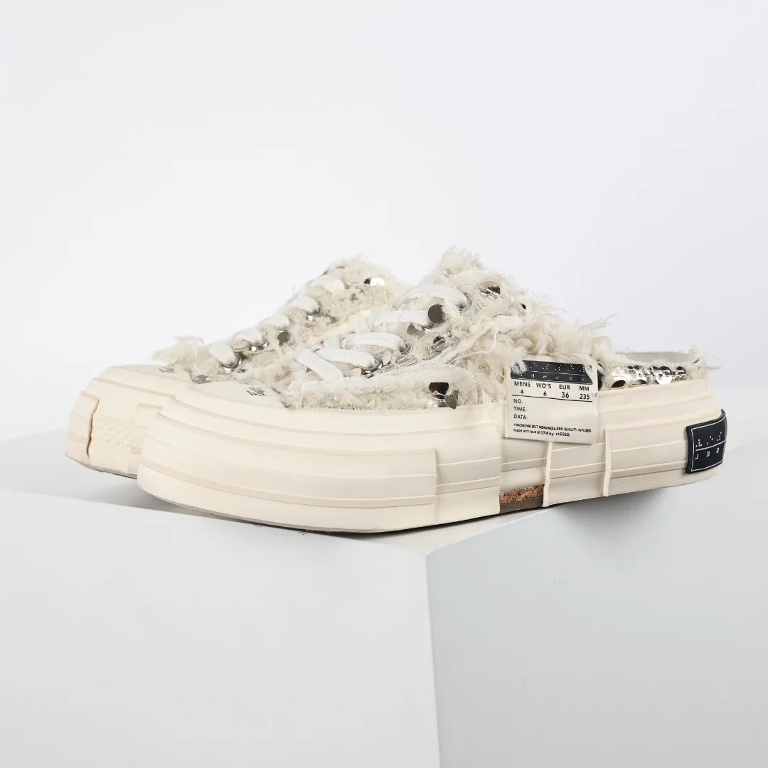 xVESSEL xVESSEL G.O.P. Low Vulcanized Distressed Shoes Slides