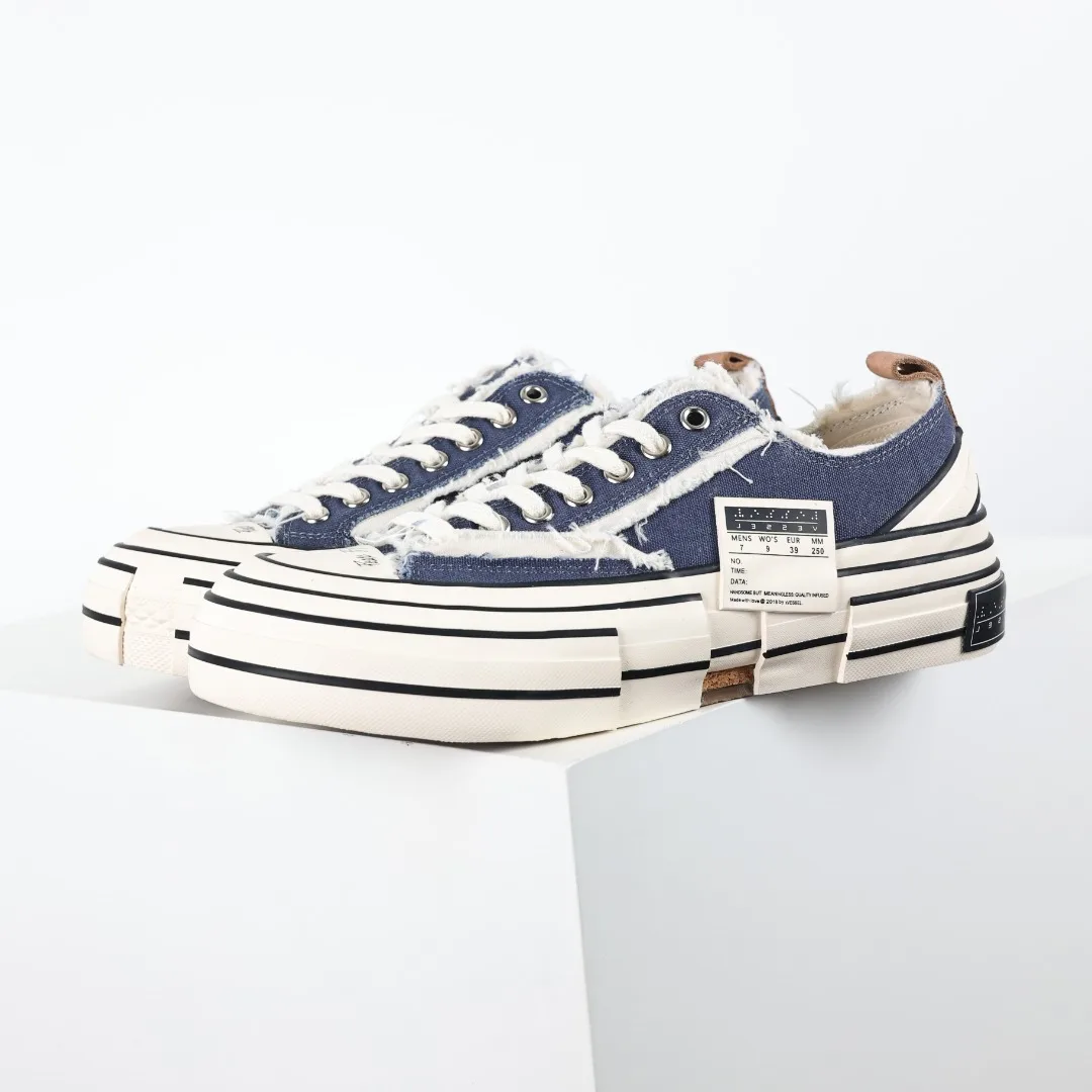 xVESSEL xVESSEL G.O.P. Low Vulcanized Beggar Shoes Casual Skate Shoes