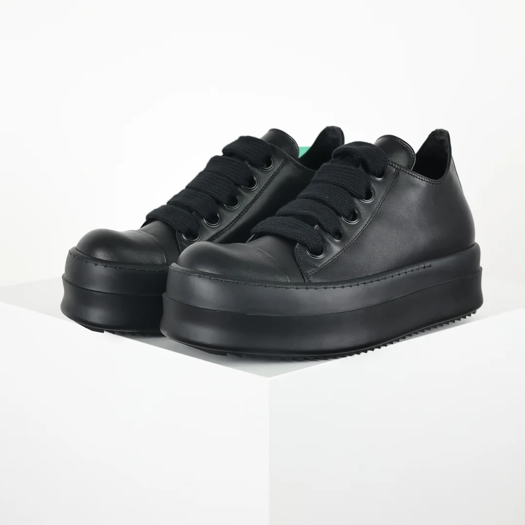 Rick Owens X1 Low-Top Leather Fashion Sneakers Casual Sneakers