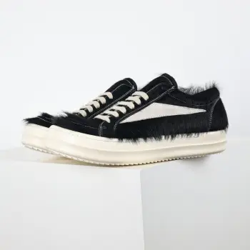 X1 RO horsehair sneakers Replica Rick Owens Mens Sneakers