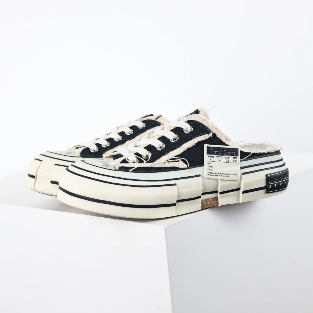 xVESSEL xVESSEL G.O.P. Low Vulcanized Distressed Shoes Slides