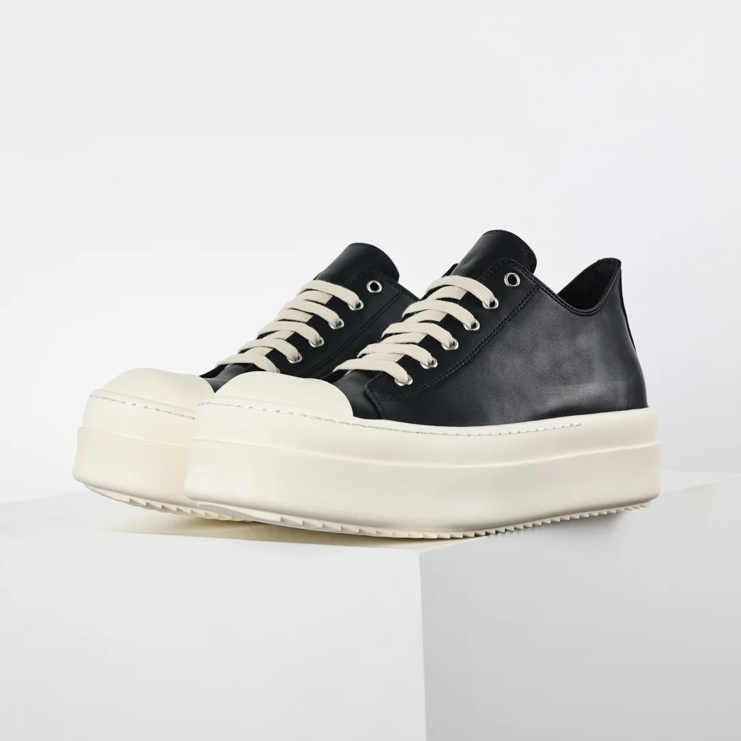 Rick Owens Low-top leather fashion sneakers Rick Owens Low-top leather fashion sneakers