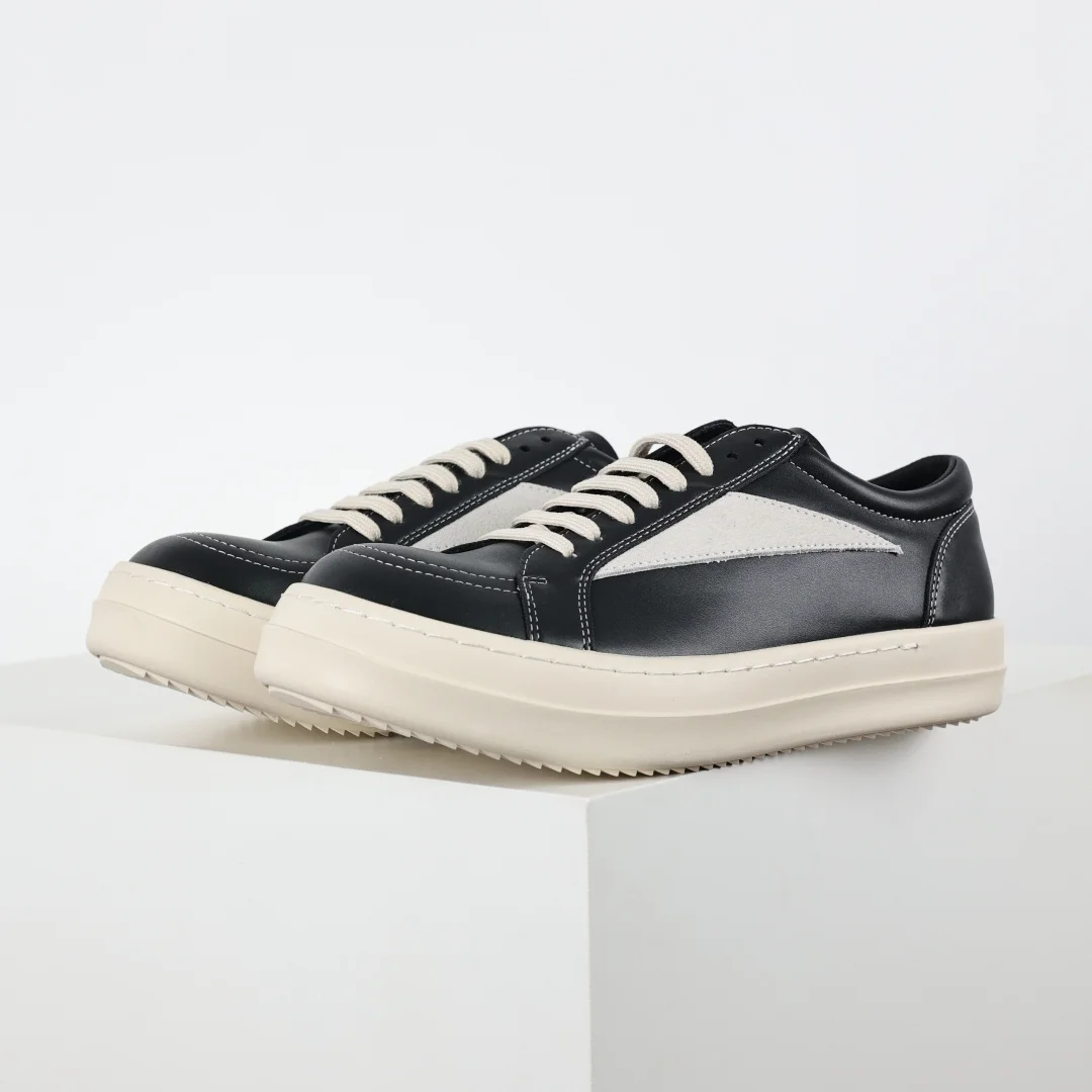 Rick Owens X1 RO High-Top Inverted Triangle Pure White Sneakers Rick Owens X1 RO High-Top Inverted Triangle Pure White Sneakers