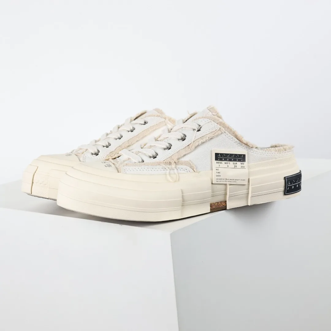 xVESSEL xVESSEL G.O.P. Low Vulcanized Distressed Shoes Slides