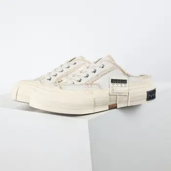 xVESSEL G.O.P. Low Vulcanized Distressed Shoes Slides Replica xVESSEL Mens Sandals and Slides