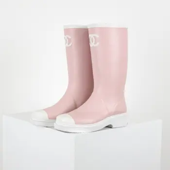 26C新款雨靴长靴 高仿香奈儿女士靴子