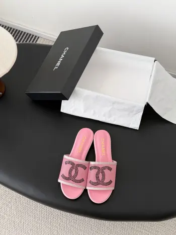 26C新款网纱拖鞋 高仿香奈儿女士凉鞋/拖鞋