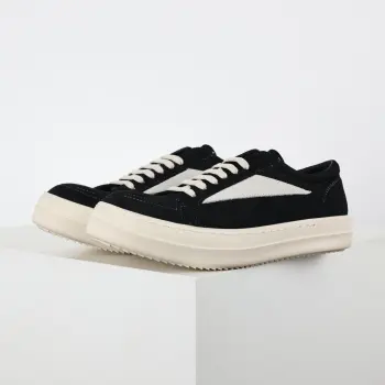 X1 RO Bowl Cut Style High-Top Inverted Triangle Pure White Sneakers Replica Rick Owens Mens Sneakers