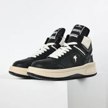Rick Owens x Converse collaboration high-top sneakers Replica Rick Owens Mens Sneakers