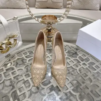 2026𝐬𝐬 D家仙女百搭烫钻工艺猫跟跟鞋  高仿迪奥女士高跟鞋/单鞋