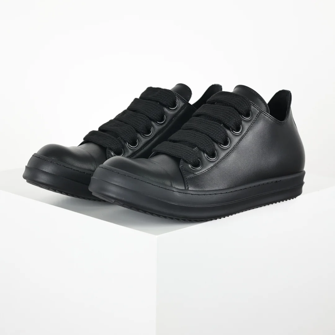 Rick Owens X1 Low-Top Leather Fashion Sneakers
