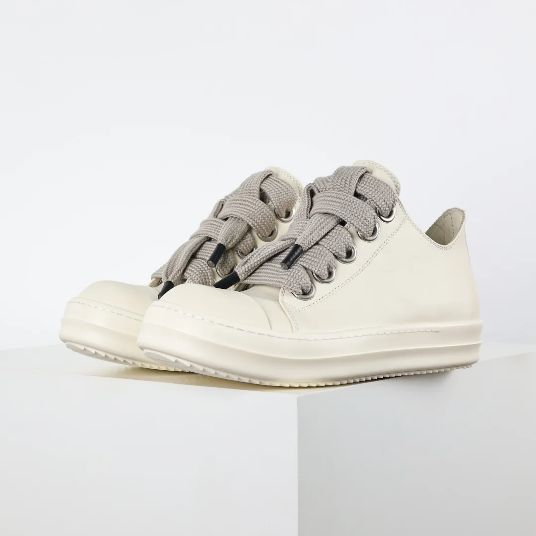 Rick Owens Low-top leather fashion sneakers Rick Owens Low-top leather fashion sneakers