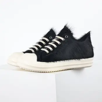 RO watermelon head horsehair sneakers Replica Rick Owens Mens Sneakers