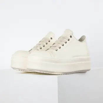 Low-top leather fashion sneakers Replica Rick Owens Mens Loafers and Dress Shoes