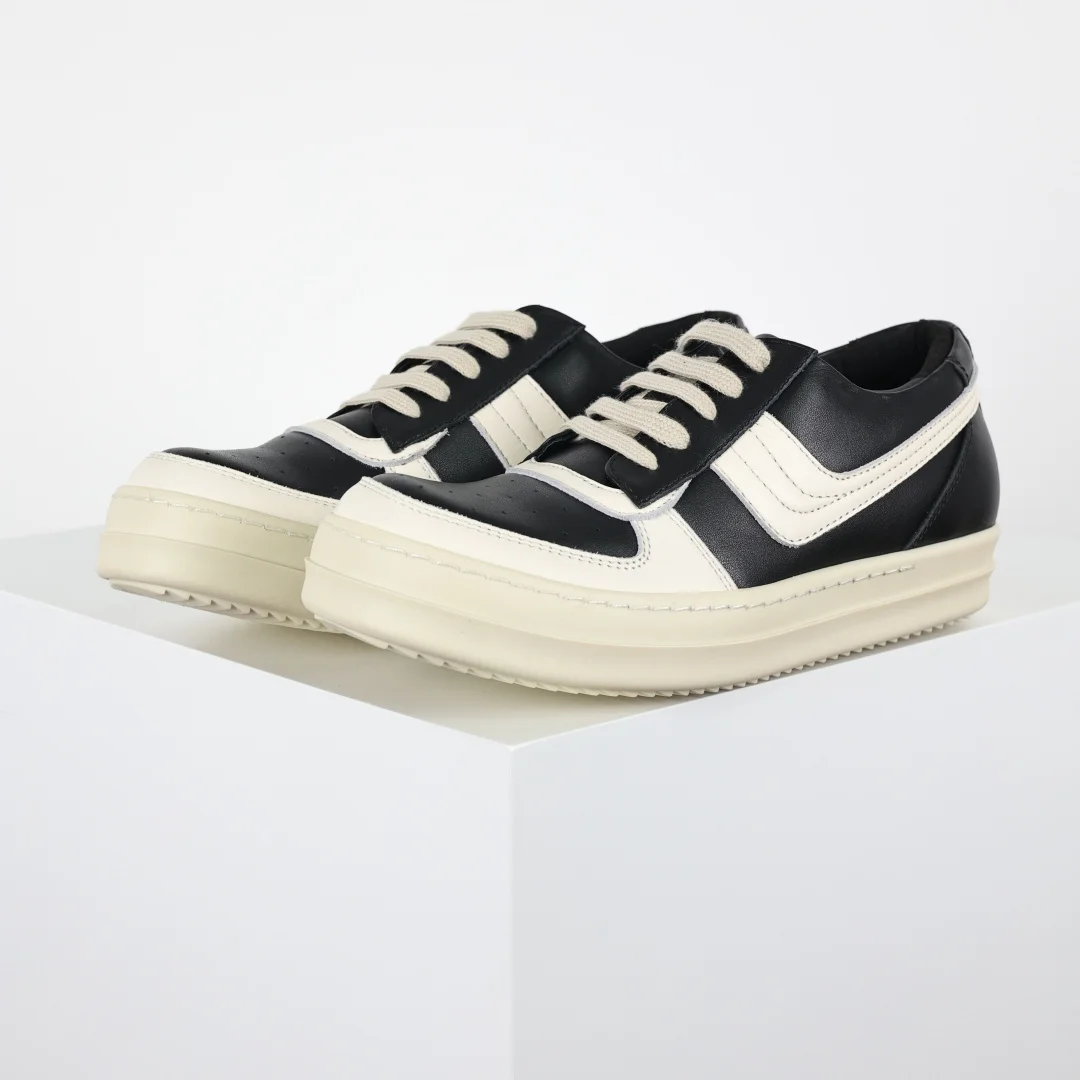 Rick Owens RO low-top inverted triangle casual sneakers