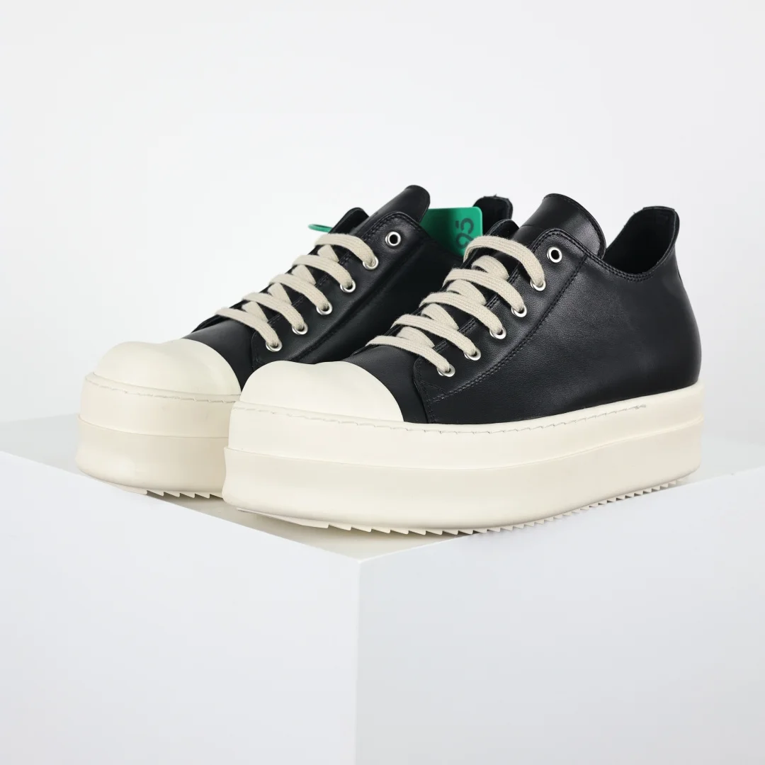 Rick Owens X1 Low-Top Leather Fashion Sneakers Casual Sneakers