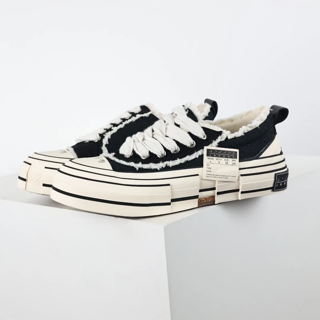 xVESSEL xVESSEL G.O.P. Low Vulcanized Beggar Shoes Casual Skate Shoes xVESSEL xVESSEL G.O.P. Low Vulcanized Beggar Shoes Casual Skate Shoes