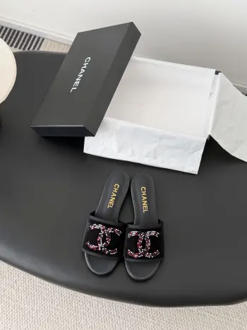 26C新款网纱拖鞋 高仿香奈儿女士凉鞋/拖鞋