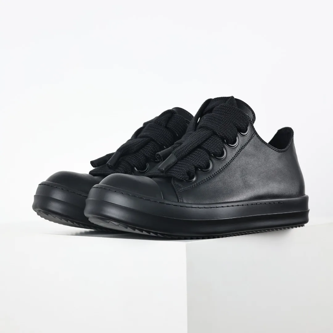 Rick Owens Low-top leather fashion sneakers Rick Owens Low-top leather fashion sneakers