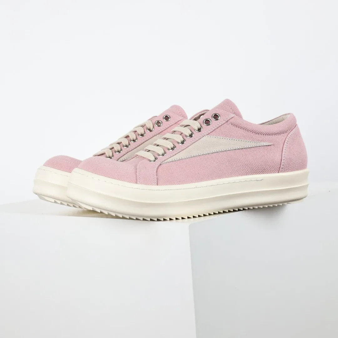 Rick Owens Ro canvas pink sneakers