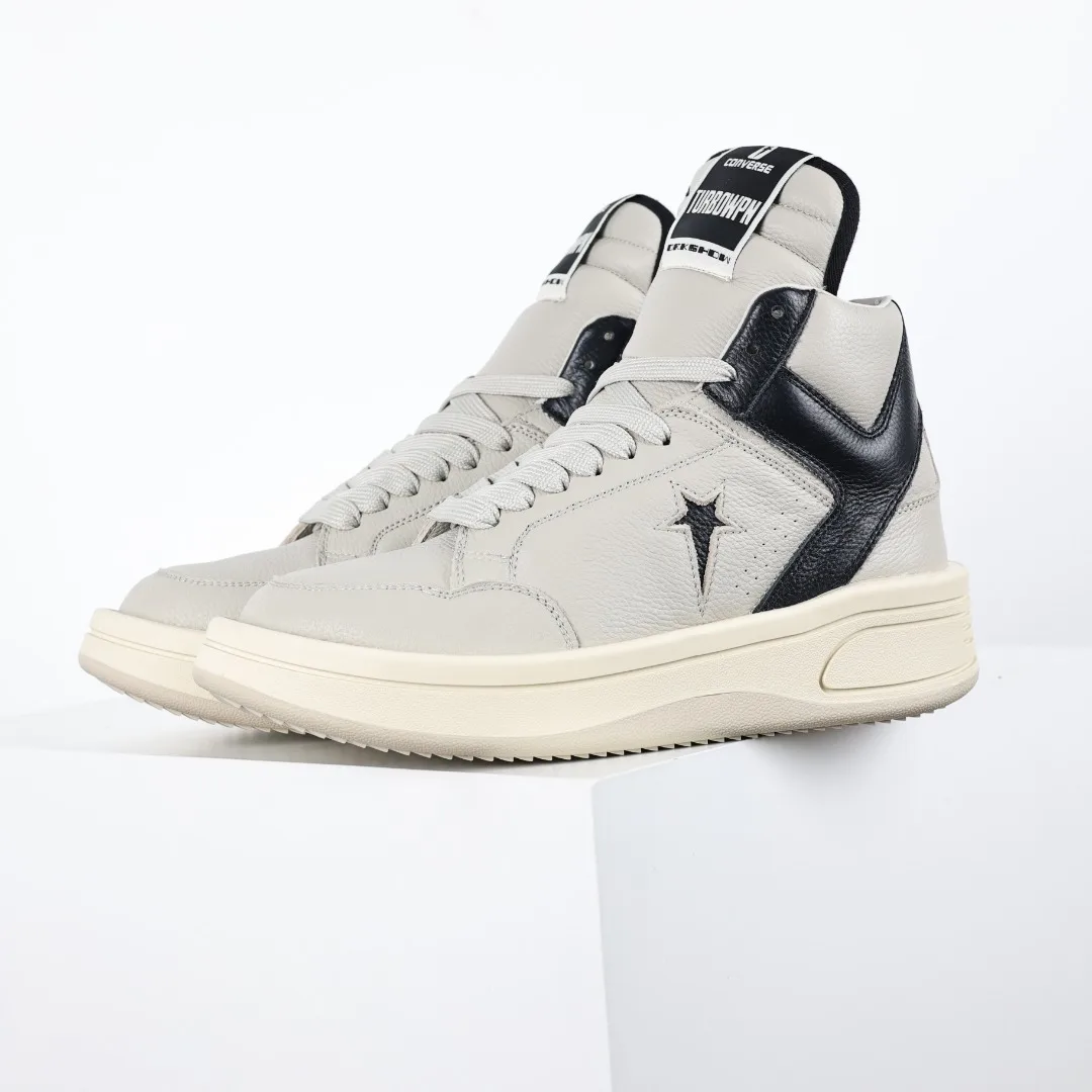 Rick Owens Platform High-Top Casual Sneakers