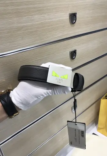 FD boutique latest Lagerfeld monster series reversible belt Replica Fendi Mens Belts