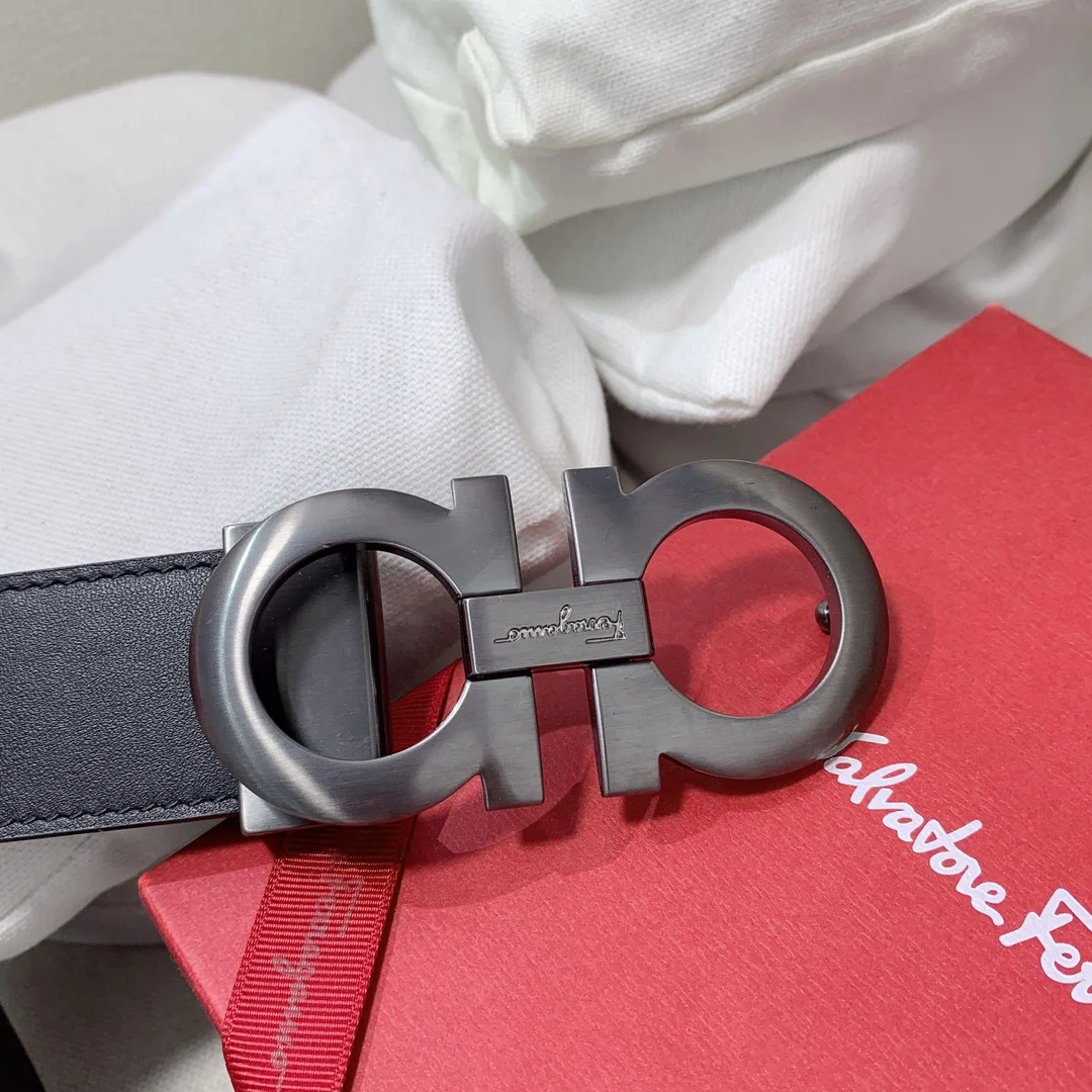 菲拉格慕 双面可调式Gancini男士皮带 菲拉格慕 双面可调式Gancini男士皮带