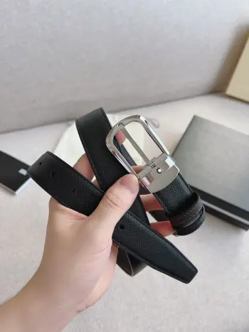 Montblanc men s original single belt Replica Montblanc Mens Belts