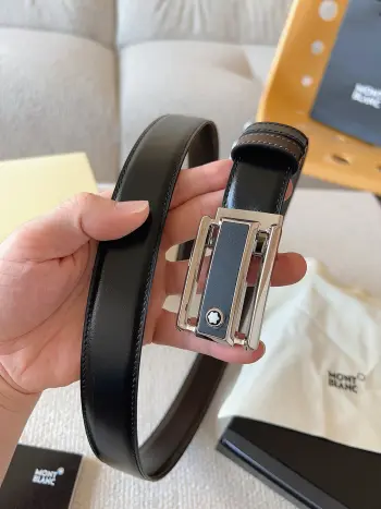Traditional craftsmanship and modern design Montblanc original single belt Replica Montblanc Mens Belts