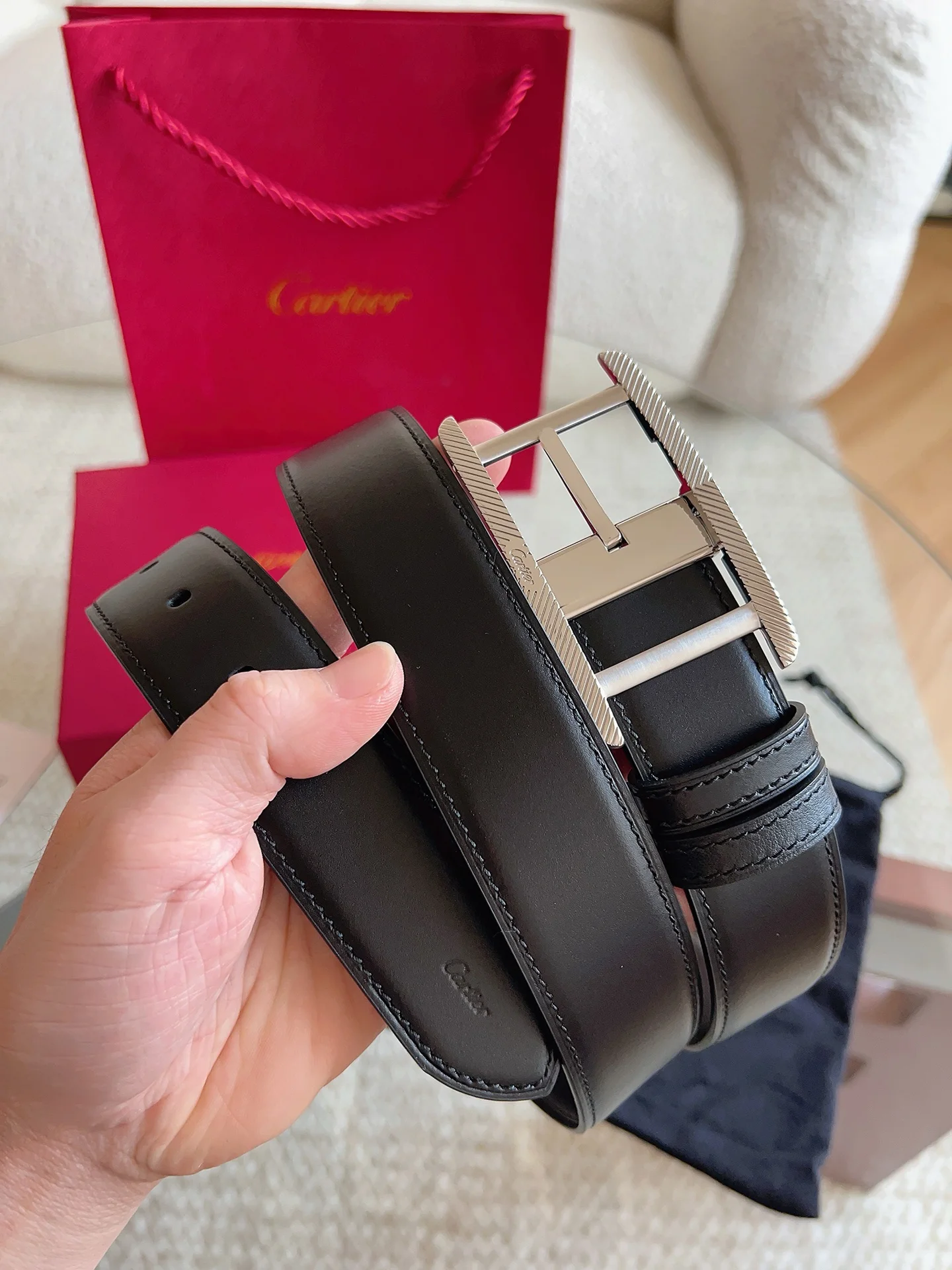 卡地亚 新款TANK DE CARTIER系列皮带 卡地亚 新款TANK DE CARTIER系列皮带