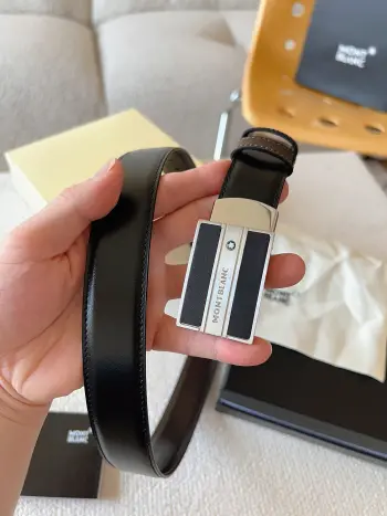 Traditional craftsmanship and modern design Montblanc original single belt Replica Montblanc Mens Belts