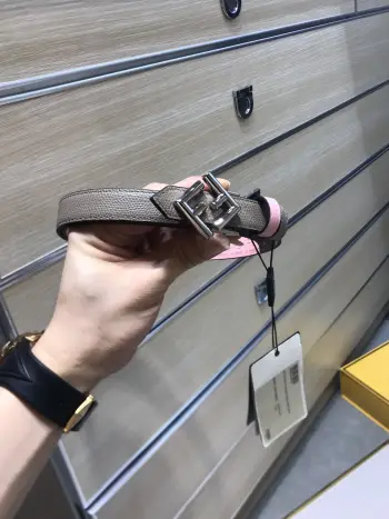 FD Original Imported Double-Sided Top Grain Leather Women s Belt Replica Fendi Womens Belts