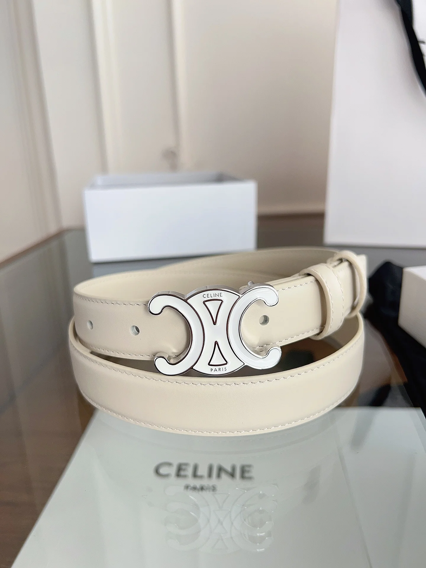 Celine Celine calfskin women s belt