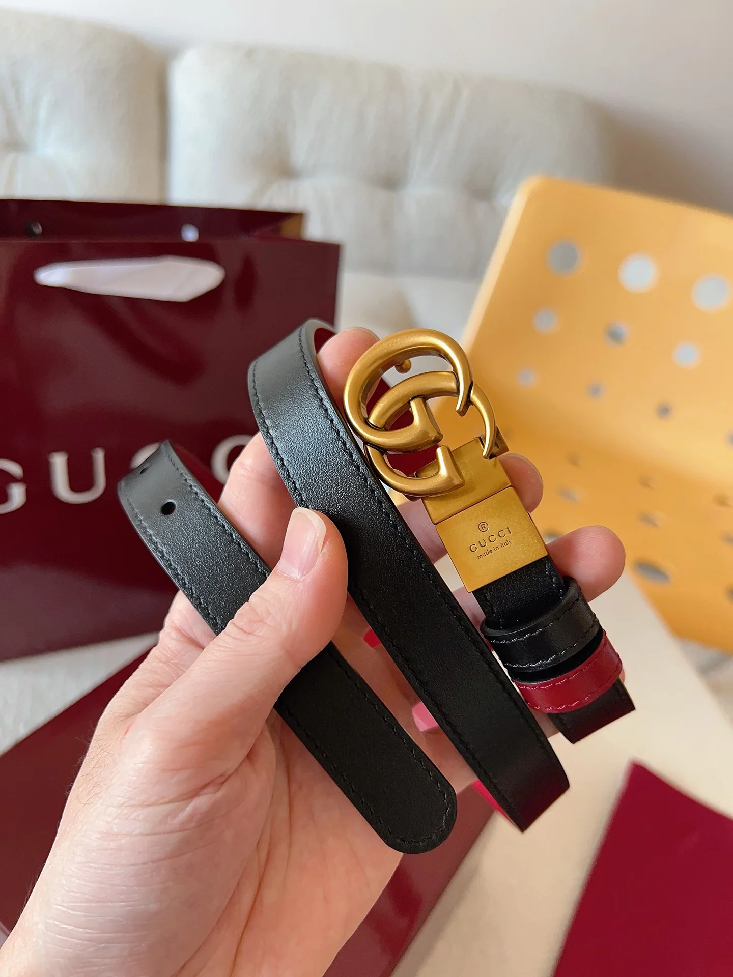 古奇  Gucci全新系列 双面腰带