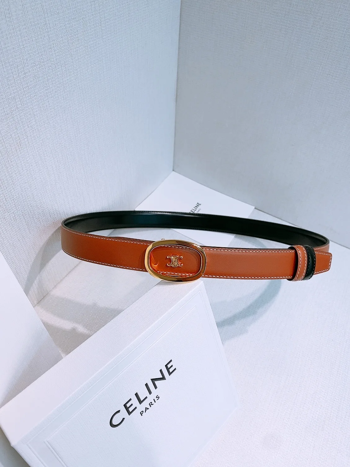 Celine Celine calfskin women s belt