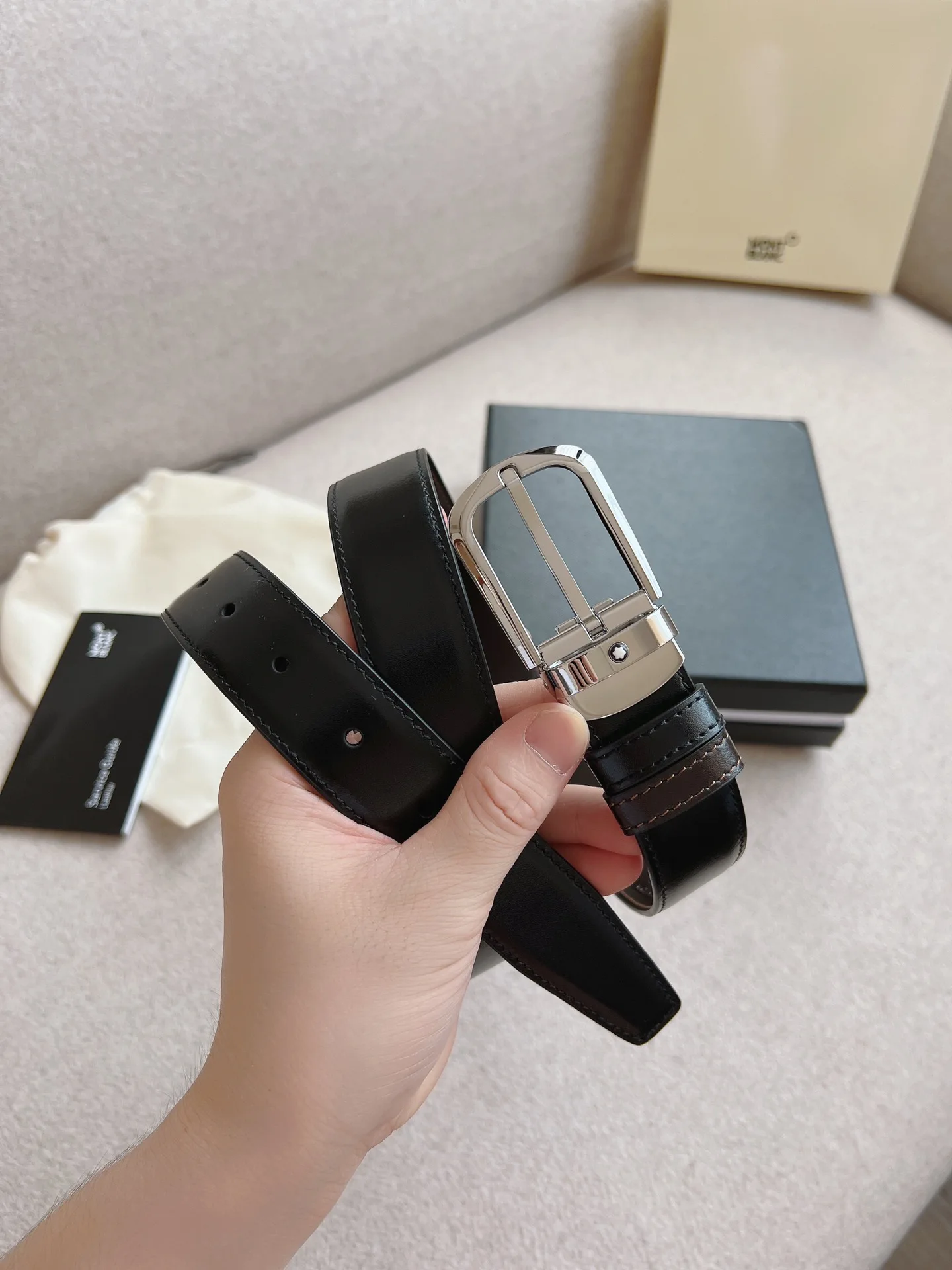 万宝龙 万宝龙男款原单腰带