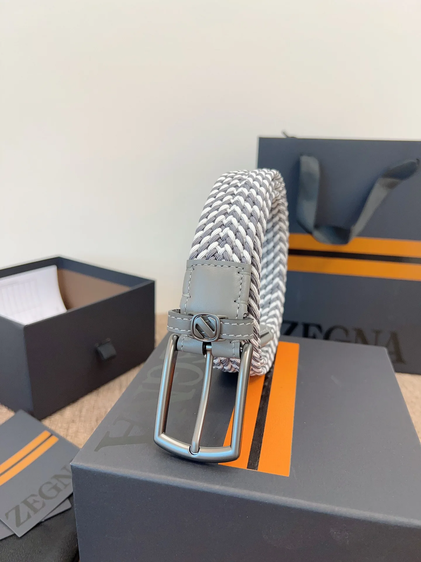 Zegna Zegna Spring/Summer 2025 New Men s Woven Belt