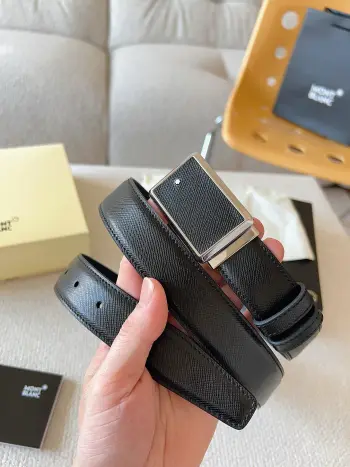 Traditional craftsmanship and modern design Montblanc original single belt Replica Montblanc Mens Belts