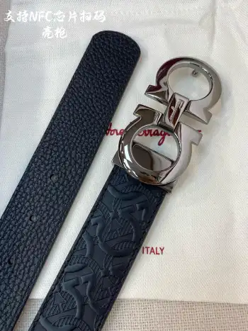 NFC-F3.5cm Premium Custom Men s Leather Belt Replica Ferragamo Mens Belts