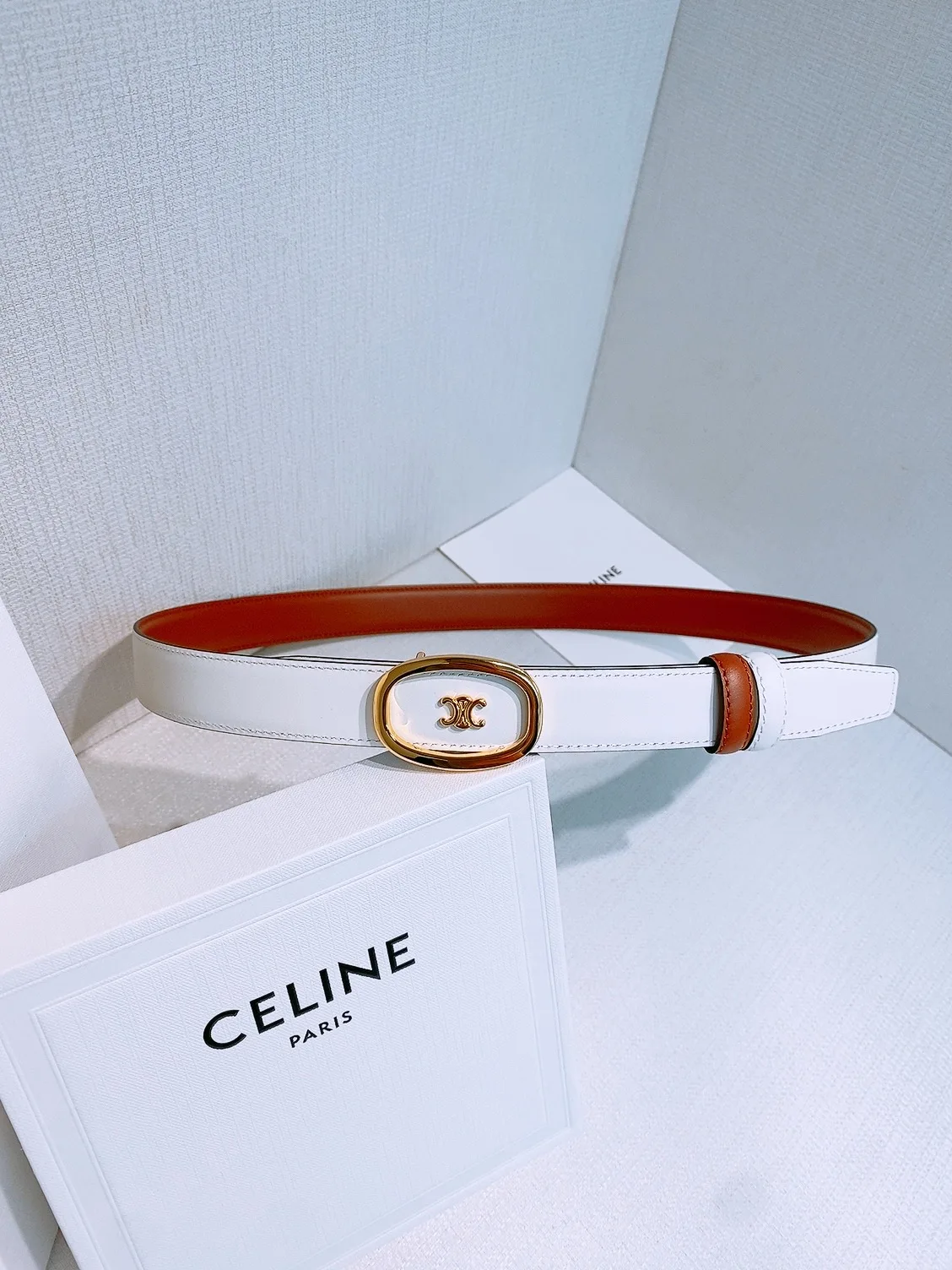 Celine Celine calfskin women s belt
