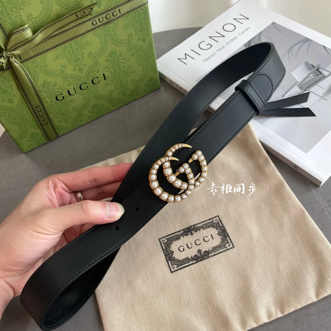 古奇  Gucci 专柜新版横标腰带