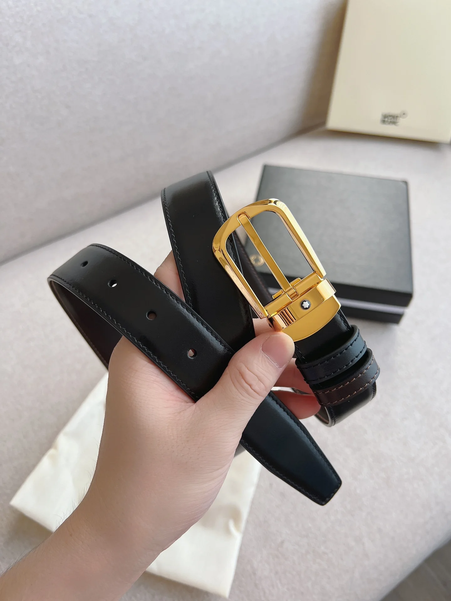 万宝龙 万宝龙男款原单腰带